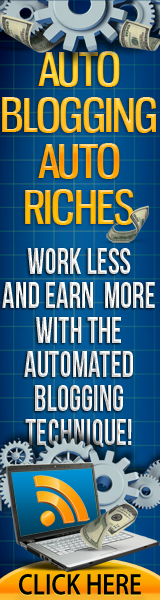 Auto Blogging Auto Riches - make money with blogs automatically